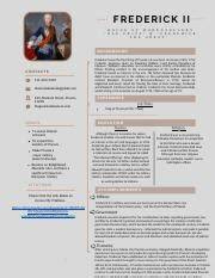 Frederick II, H... Biography