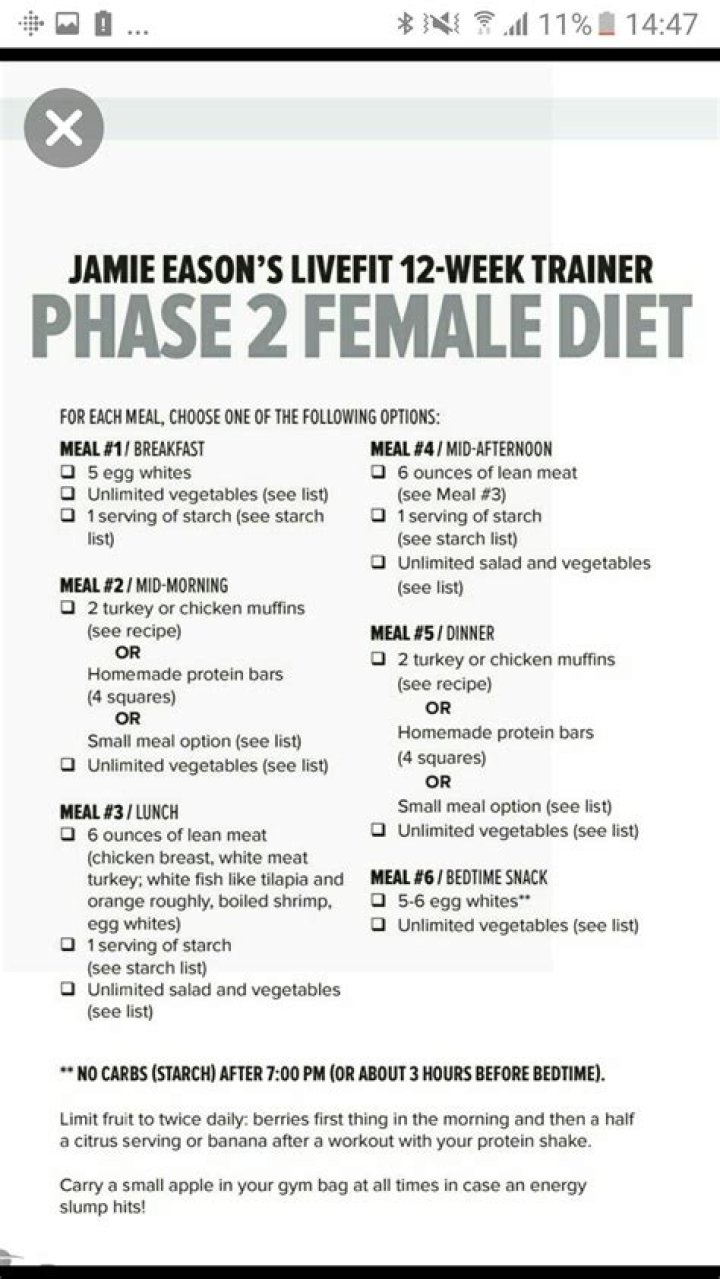 Jamie Bamber Diet Plan