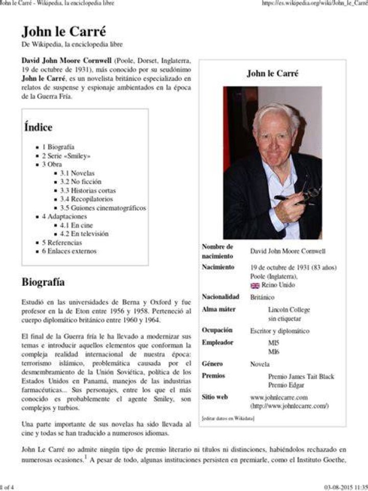 John Le Carr&eacute;