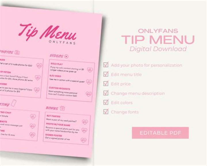 Why is onlyfans Menu Design Important?
